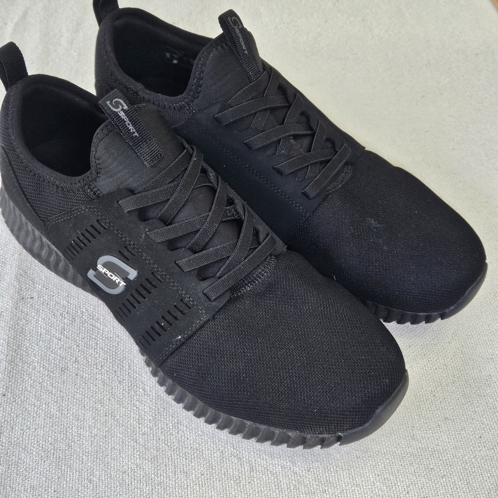 Men's Black Slip-On Athletic Sneakers